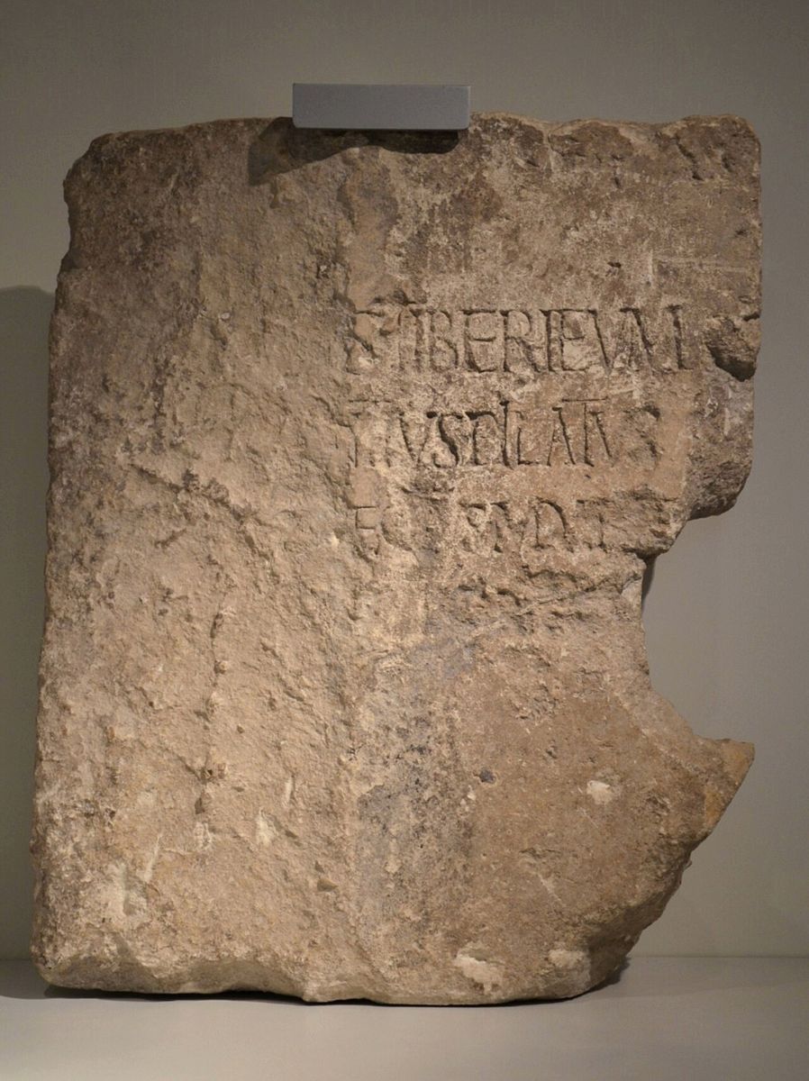 The Pilate stone, Israel Museum, Jerusalem.